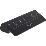 DeLOCK 64283, Hub USB negro