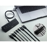 DeLOCK 64283, Hub USB negro