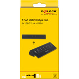 DeLOCK 64283, Hub USB negro