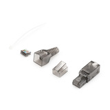 Digitus Conector de campo CAT.6a sin blindaje, con tapa antipolvo, Enchufe plateado