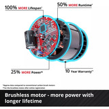 EINHELL Herramienta multifunción profesional a batería TP-MG 18 Li BL-Solo, 18 voltios rojo/Negro