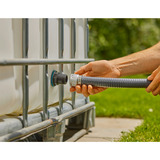 GARDENA Conector de tanque Push IN, G 1" y G 3/4" negro