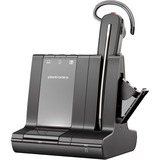 HP Poly Poly Savi 8245 Soporte para auriculares y accesorios de transporte, Auriculares con micrófono negro