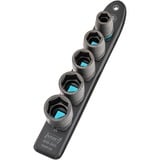 Hazet SmartRail 1/2" juego de puntas para atornillador de impacto y máquina, hexagonal, 5 piezas, Llave de tubo negro
