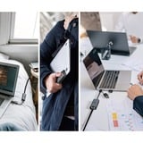 ICY BOX IB-LAN301-C3 Ethernet 2500 Mbit/s, Adaptador de red Alámbrico, USB Type-A/USB Type-C, Ethernet, 2500 Mbit/s, Antracita