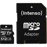 Intenso UHS-I Professional 512 GB microSDXC, Tarjeta de memoria negro