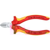 KNIPEX Cortaalambres aislado VDE 70 06 125, Alicates de corte rojo/Amarillo
