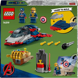 LEGO Capitán América vs. Thanos, Juegos de construcción Juego de construcción, 4 año(s), Plástico, 107 pieza(s), 291 g