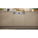 Neff S145EAS16E lavavajillas Semi integrado 13 cubiertos A acero fino cepillado, Semi integrado, Tamaño completo (60 cm), Acero inoxidable, Botones, 1,75 m, 1,65 m