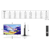 Philips 43PUS7061/12, Televisor LED negro
