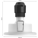 Philips Hue Set de 3 focos empotrados White & Color Ambiance Xamento, Luz de LED plateado