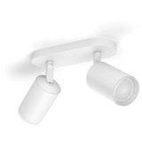 Philips Hue White & Color Ambiance Fugato foco doble, Luz de LED blanco