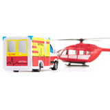 SIKU SUPER Mercedes-Benz ambulancia y helicóptero, Automóvil de construcción 