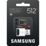 Samsung T9 microSDXC 512 GB, Tarjeta de memoria negro