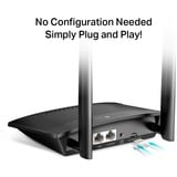 TP-Link TL-MR100 router inalámbrico Ethernet rápido Banda única (2,4 GHz) 4G Negro, Router WIRELESS LTE negro, Wi-Fi 4 (802.11n), Banda única (2,4 GHz), Ethernet, 3G, Negro, Router de sobremesa