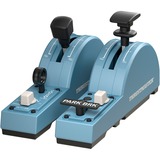 Thrustmaster TCA Quadrant Add-On Airbus Edition Negro, Azul Simulador de Vuelo PC, Palancas de empuje Azul-gris/Negro, Simulador de Vuelo, PC, Negro, Azul, Windows 10, Windows 8, 45 mm, 225 mm