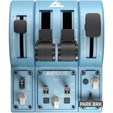 Thrustmaster TCA Quadrant Add-On Airbus Edition Negro, Azul Simulador de Vuelo PC, Palancas de empuje Azul-gris/Negro, Simulador de Vuelo, PC, Negro, Azul, Windows 10, Windows 8, 45 mm, 225 mm