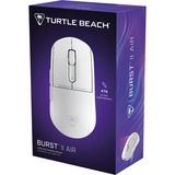 Turtle Beach Burst II Air – Ratón de Juego inalámbrico de 2,4 GHz, Ultraligero de 47 g, interruptores ópticos, simétrico, Sensor óptico de 26 000 PPP, Bluetooth, 120 Horas de batería - Blanco, Ratones para gaming blanco, 4 GHz, Ultraligero de 47 g, interruptores ópticos, simétrico, Sensor óptico de 26 000 PPP, Bluetooth, 120 Horas de batería - Blanco, mano derecha, Óptico, RF Wireless + Bluetooth, 26000 DPI, Blanco