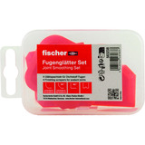fischer Juego de alisadores de juntas, 4 piezas, sellador rojo