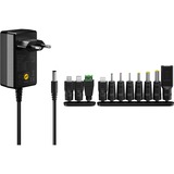 goobay Fuente de alimentación universal, 36 vatios negro