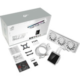 ASUS ROG Strix SLC IV 360 ARGB LCD, Refrigeración por agua blanco, Kit de refrigeración líquida, 12 cm, Blanco