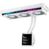 ASUS ROG Strix SLC IV 360 ARGB LCD, Refrigeración por agua blanco, Kit de refrigeración líquida, 12 cm, Blanco