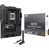 ASUS X870 MAX GAMING WIFI7 AMD X870 Zócalo AM5 ATX, Placa base AMD, Zócalo AM5, AMD Ryzen 7000 Series, AMD Ryzen 8000 Series, AMD Ryzen 9000 Series, DDR5-SDRAM, 256 GB, DIMM