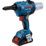 Bosch 0 601 9K5 001 remachadora eléctrica Negro, Verde 3.2,4,4.8,5.0,5.6 mm 16000 kN, Pistola de remache azul/Negro, Negro, Verde, 3.2,4,4.8,5.0,5.6 mm, 16000 kN, 2,5 cm, Batería, Ión de litio