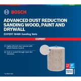 Bosch Expert Rollo de malla de lija M480, Hoja de lija Rollo abrasivo, Grano medio, P80, Trabajo de acabado, Eliminación de pintura, Madera, Beige
