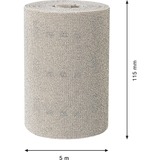 Bosch Expert Rollo de malla de lija M480, Hoja de lija Rollo abrasivo, Grano medio, P80, Trabajo de acabado, Eliminación de pintura, Madera, Beige