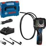 Bosch GIC 12V-5-27 C PROFESSIONAL cámara de inspección industrial 8,3 mm Sonda dócil flexible IP67, IP54, Cámaras de inspección azul/Negro, 1280 x 720 Pixeles, 12,7 cm (5"), 75°, 8,3 mm, Sonda dócil flexible, Negro, Azul