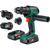 Bosch Taladro atornillador inalámbrico AdvancedDrill 18V-80 QuickSnap + accesorios, Taladro/destornillador verde/Negro