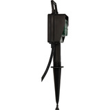 Brennenstuhl 1154430 toma de corriente Negro, Regleta negro, Negro, IP44, 230 V, 16 A