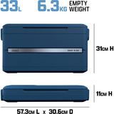 Coleman Snap'N Go 35QT, Nevera azul