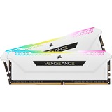 Corsair Vengeance CMH16GX4M2E3200C16W módulo de memoria 16 GB 2 x 8 GB DDR4 3200 MHz, Memoria RAM blanco, 16 GB, 2 x 8 GB, DDR4, 3200 MHz, 288-pin DIMM