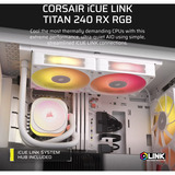 Corsair iCUE LINK TITAN 240 RX RGB Reacondicionado, Refrigeración por agua blanco