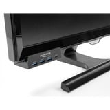 DeLOCK Hub USB externo 5 Gbps de 4 puertos 3 x USB Tipo-A y 1 x USB Tipo-C™ con tornillo de fijación negro
