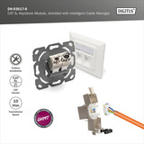 Digitus DN-93617-8, Módulo Keystone plateado