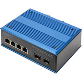 Digitus Industrial Gigabit Ethernet PoE 4+2 puertos, Interruptor/Conmutador 