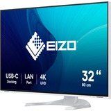 EIZO FlexScan EV3240X-WT LED display 80 cm (31.5") 3840 x 2160 Pixeles 4K Ultra HD LCD Blanco, Monitor LED blanco, 80 cm (31.5"), 3840 x 2160 Pixeles, 4K Ultra HD, LCD, 5 ms, Blanco