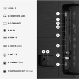 Hisense 65E7S, TV QLED negro