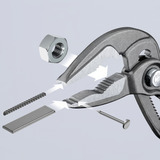 KNIPEX Cobra ES 87 51 180, 180mm, Alicates para bomba de agua / tubos negro/Rojo