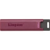 Kingston DataTraveler 256GB Max Type-A 1000R/900W USB 3.2 Gen 2, Lápiz USB Burdeos, 256 GB, USB tipo A, 3.2 Gen 2 (3.1 Gen 2), 1000 MB/s, Deslizar, Rojo