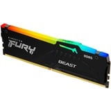 Kingston FURY FURY Beast 32GB 6000MT/s DDR5 CL30 DIMM RGB EXPO, Memoria RAM negro, 32 GB, 1 x 32 GB, DDR5, 288-pin DIMM, Negro
