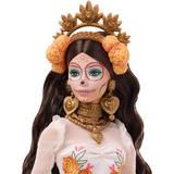 Mattel Barbie Signature Dia De Muertos 2025 - Muñeca con vestido crema con volantes, Muñecos 