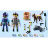 PLAYMOBIL Action Heroes Búsqueda de pistas con perro, Juegos de construcción 