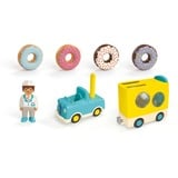 PLAYMOBIL Junior: Camión de donuts loco con función de apilar y clasificar, Juegos de construcción 