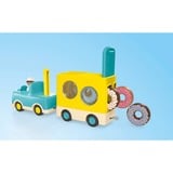 PLAYMOBIL Junior: Camión de donuts loco con función de apilar y clasificar, Juegos de construcción 