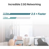 TP-Link TX201 adaptador y tarjeta de red Interno Ethernet 2500 Mbit/s, Adaptador de red Interno, Alámbrico, PCI Express, Ethernet, 2500 Mbit/s, Negro, Gris