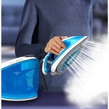 Tefal Express Airglide SV8002 1,8 L Suela de Durilium Airglide Azul, Blanco, Estación de planchado a vapor azul/blanco, 380 g/min, Suela de Durilium Airglide, 5,9 bar, 1,8 L, 120 g/min, Azul, Blanco